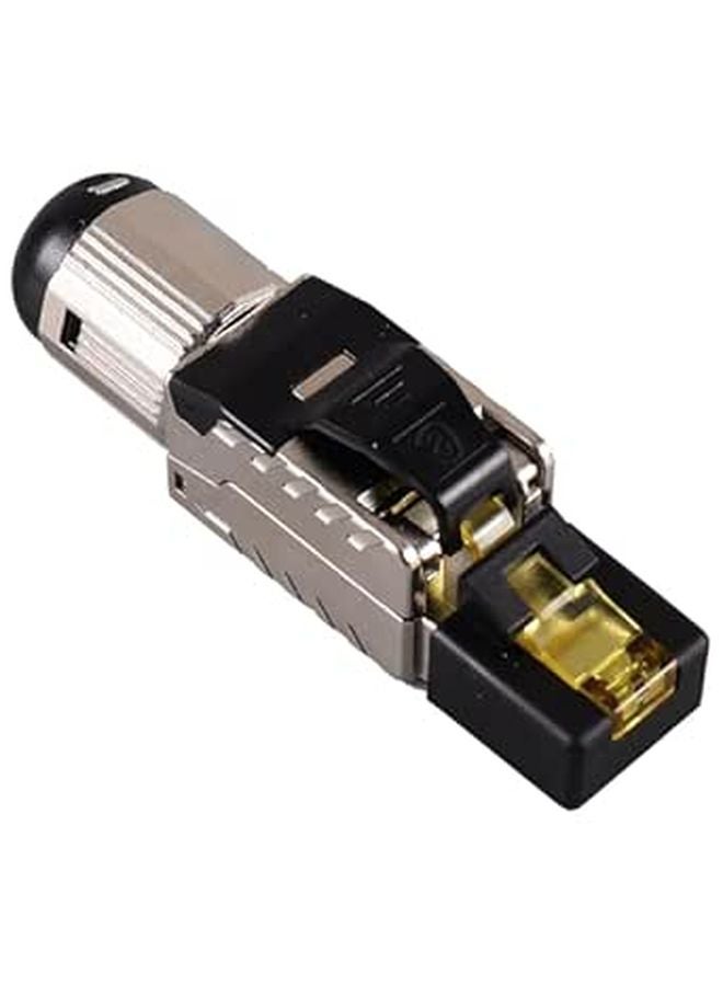 Tool Free Cat8 RJ45 Ethernet Connector Plug Gold Plated Dustproof Gigabit Network - Image 1