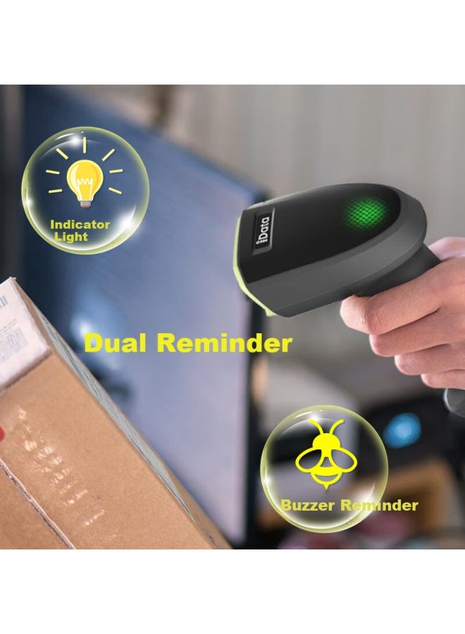 Idata J7 Wired Barcode Scanner Gun, 1d/2d Barcode Scanner For Restaurants, Retail, Express Delivery, Warehouse Logistics, Supermarket Product Barcodes, Mobile Phone Screen Codes, Cashier Scanner - Image 2