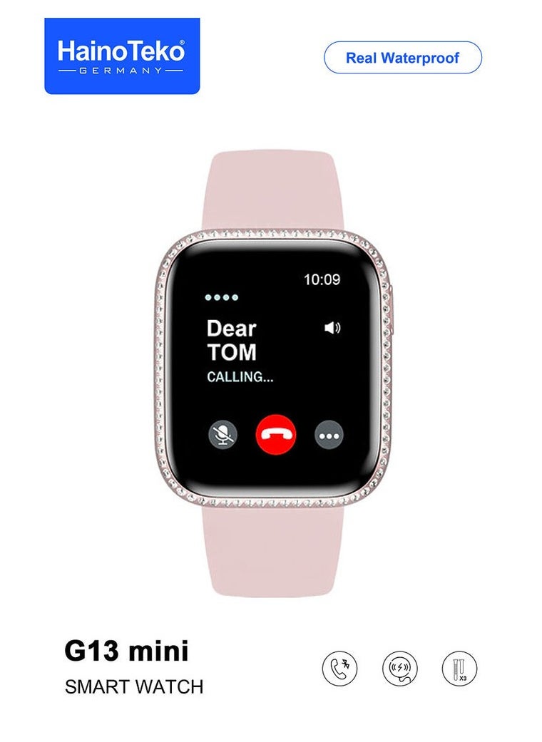 Haino Teko Haino Teko Germany G13 Mini Full Screen AMOLED Display Ladies Smart Watch With 3 Pair Straps and Wireless Charger  - Image 5
