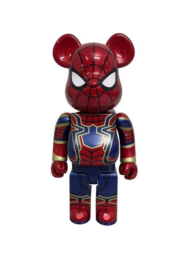 BE@RBRICK 400% Violent Bear Building Blocks Bear Spider-Man Statue Collection Toys Fashion Sculptures & Statues Birthday gifts for kids - Image 1