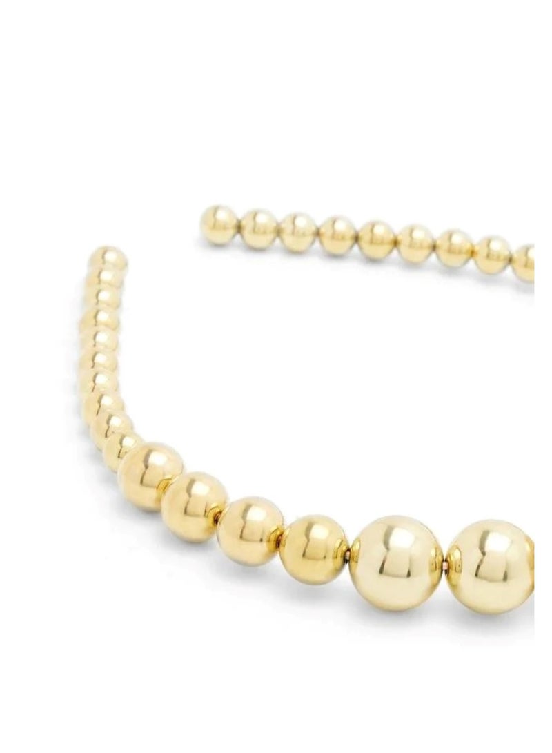 Huitich Elegant Headband Hair Accessory for Girls Gold Colour - Image 4