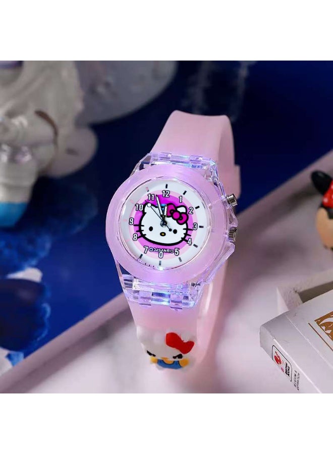 Sanrio Cartoon Children's Watch, Children's Watch Toy with Light Effect, Kids Electronic Cartoon Watch for Kids
