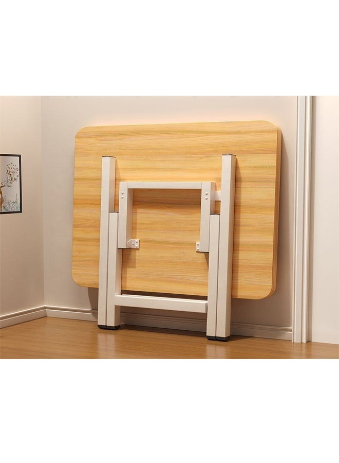 Compact Folding Dining Table with Wooden Top and Metal Frame – 58x58x55 Cm - Image 3