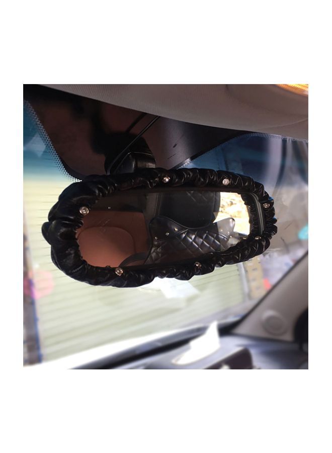 NIBEMINENT Leather Rear View Mirror Cover  - Image 4