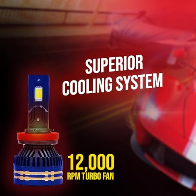 توبيز مجموعة مصابيح أمامية LED أصلية مختبرة T19 Max 130Wair Power 13000 لومن ساطعة بثلاثة ألوان مع درجة حرارة 6000K4300K3000K H7 - Image 3