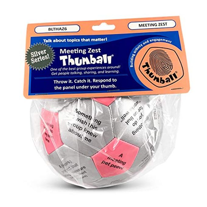 Trainers Warehouse Meeting Zest Thumball 6" | Team Building Game Stimulate and Promote Team Spirit, Communication, and Engagement | 32 Panels to Prompt Conversation - Image 2