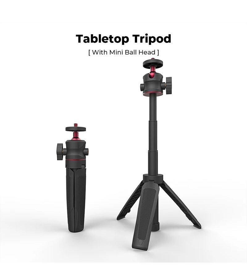 Mini Foldable Tripod With Cold Shoe And 1 4 Ball Head Holder Bracket For Phone Or Mirrorless Camera Color H1477 - Image 1