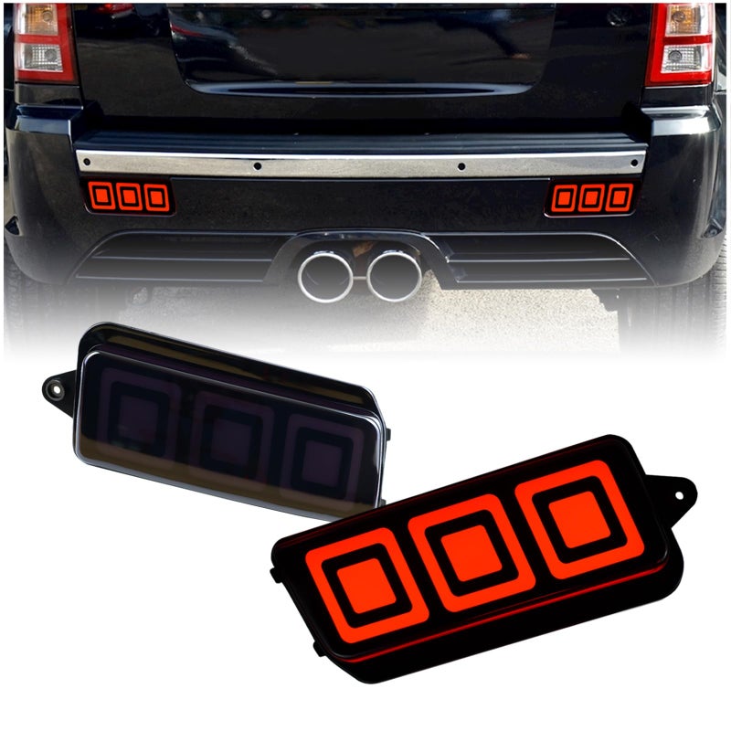 مجموعة مصابيح الضباب LED مع عدسة مدخنة لسيارة جيب جراند شيروكي SRT8 SUV 2005-2010