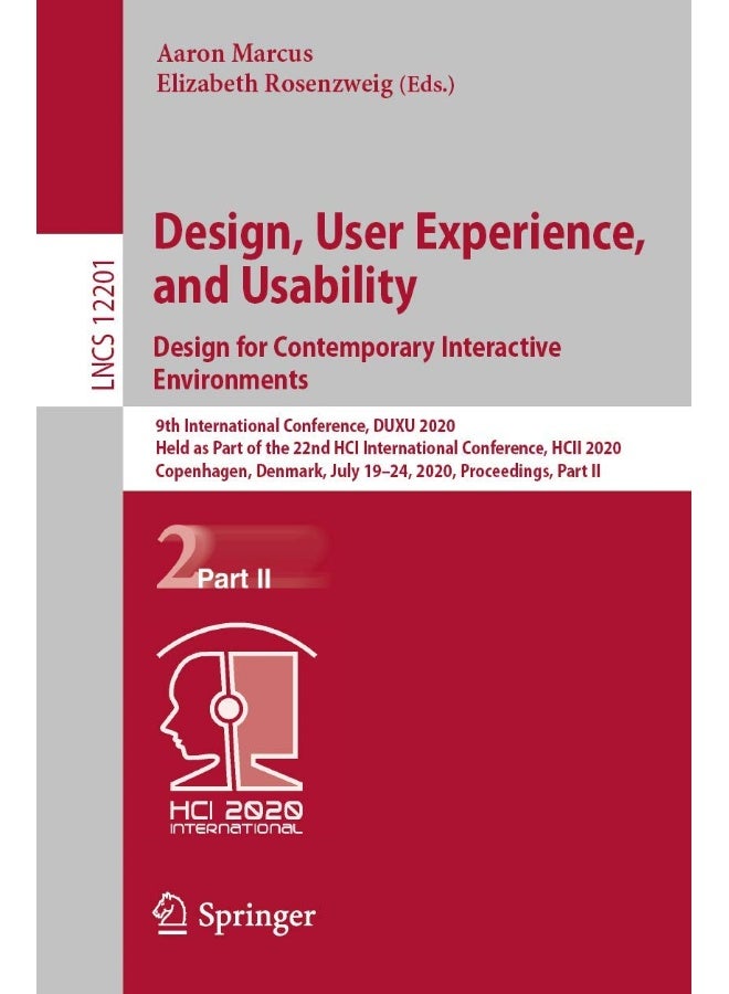 Design, User Experience, and Usability. Design for: 9th International Conference, Duxu 2020, Held as P