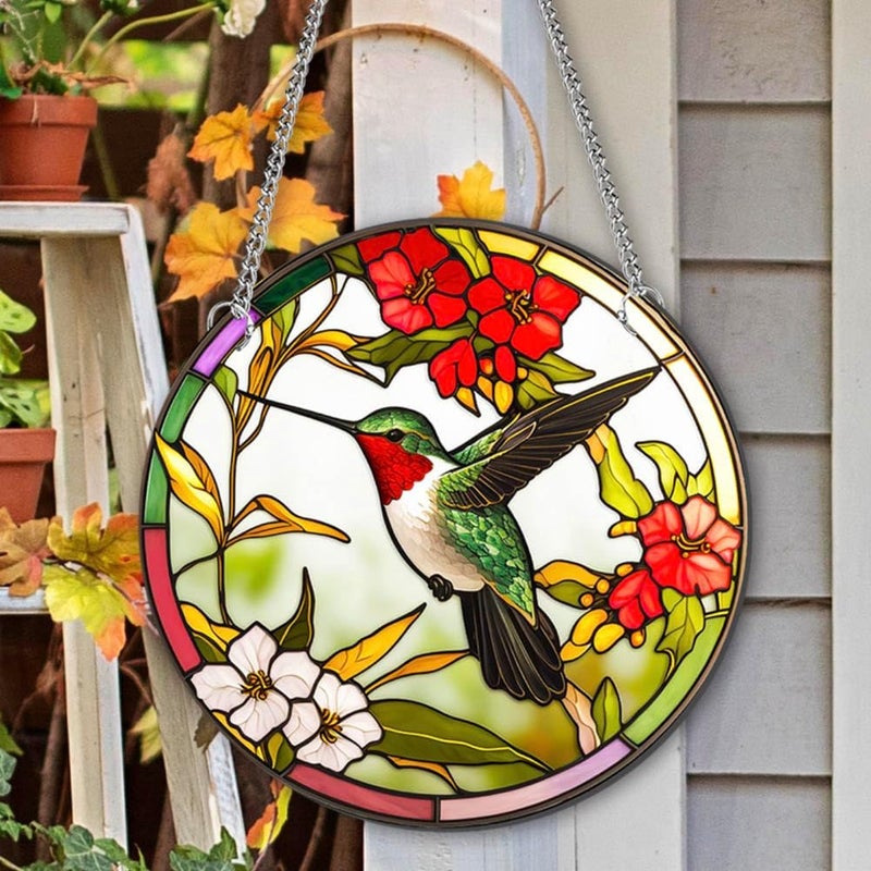Yangshine Bird Acrylic Window Decoration, Stained Bird Suncatcher for Window, Patio, Wall, Home and Garden - Image 3