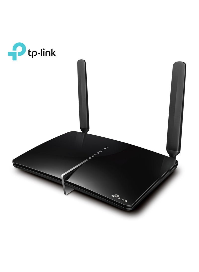 تي بي لينك راوتر جيجابت لاسلكي ثنائي النطاق 4G + Cat6 AC1200 آرتشر MR600 أسود أسود - Image 1
