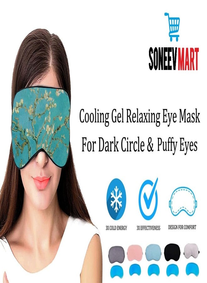 SONEEV MART قناع العين الجل الفاخر من سونيف مارت للاسترخاء المهدئ وتخفيف التوتر، قابل لإعادة الاستخدام، ومثالي للعلاج البارد، لعلاج انتفاخ العينين والهالات السوداء والصداع. - Image 3
