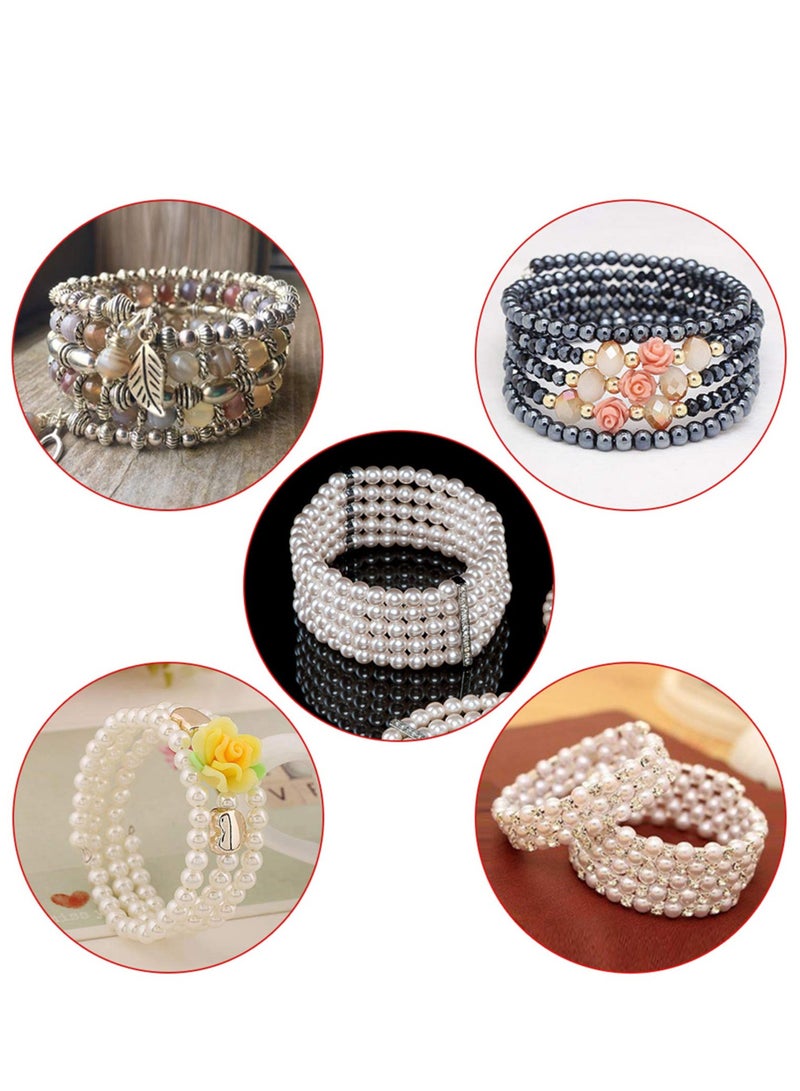 500 Loops Jewelry Wire Memory Beading Wire Steel Memory Wire Cuff Bangle Bracelet for Jewelry Making Supplies Art Creation Bracelet Necklace Diy Crafts Making Jewelry Making Dolls - Image 3