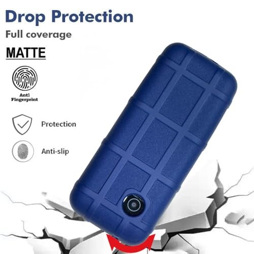 ZAOMA Premium Back Case TPU Cover Compatible for Jio Bharat V4 4G Model No.: JBV191M2 Keypad Mobile Feature Phone Rugged Case (V4BHARAT_RUGBLUE) - Image 3