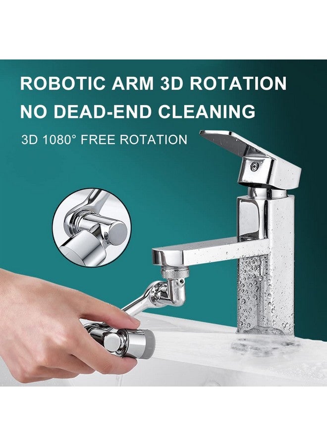 Kruvad Steel Faucet Aerator 1080 Degree Extender for Sink, Kitchen, Flexible, Rotating Universal 2 Water Outlet Modes Multi-Functional 1080° Swivel Extender - Image 5