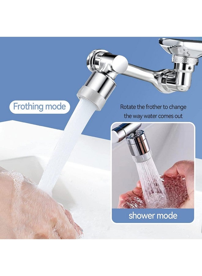 Kruvad Steel Faucet Aerator 1080 Degree Extender for Sink, Kitchen, Flexible, Rotating Universal 2 Water Outlet Modes Multi-Functional 1080° Swivel Extender - Image 4