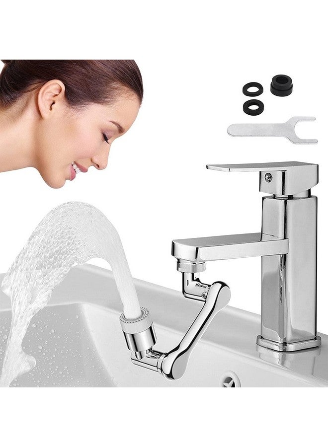 Kruvad Steel Faucet Aerator 1080 Degree Extender for Sink, Kitchen, Flexible, Rotating Universal 2 Water Outlet Modes Multi-Functional 1080° Swivel Extender - Image 1
