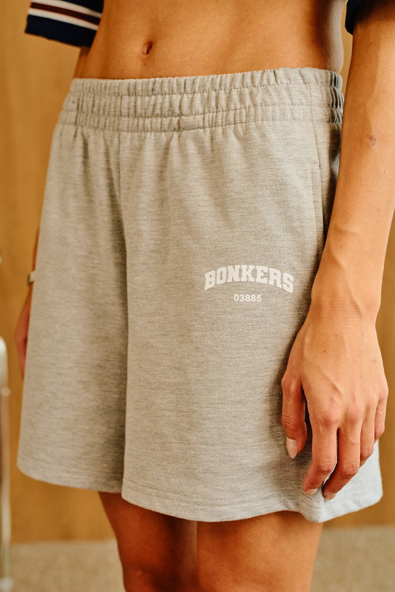 Bonkers Corner Heather Grey Lounge Shorts for Women's - Image 4