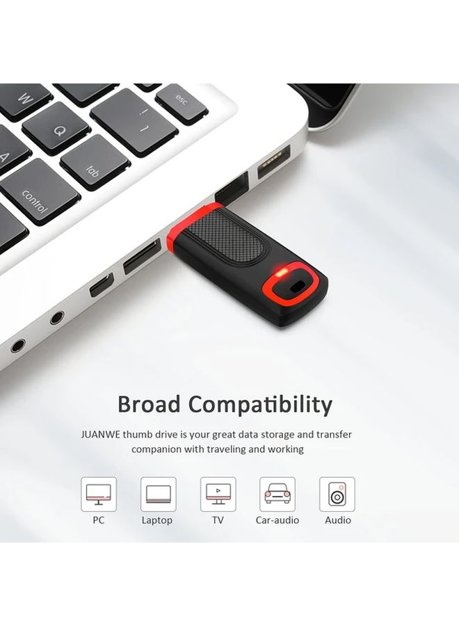 10 عبوات من 64 جيجابايت ذاكرة USB 2.0 محمولة متعددة الحزم صغيرة الحجم محرك قلم محمول لتخزين الصور والفيديو والموسيقى والملفات باللون الأحمر - Image 5