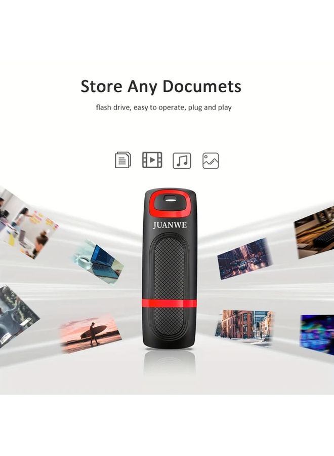 10 عبوات من 64 جيجابايت ذاكرة USB 2.0 محمولة متعددة الحزم صغيرة الحجم محرك قلم محمول لتخزين الصور والفيديو والموسيقى والملفات باللون الأحمر - Image 4