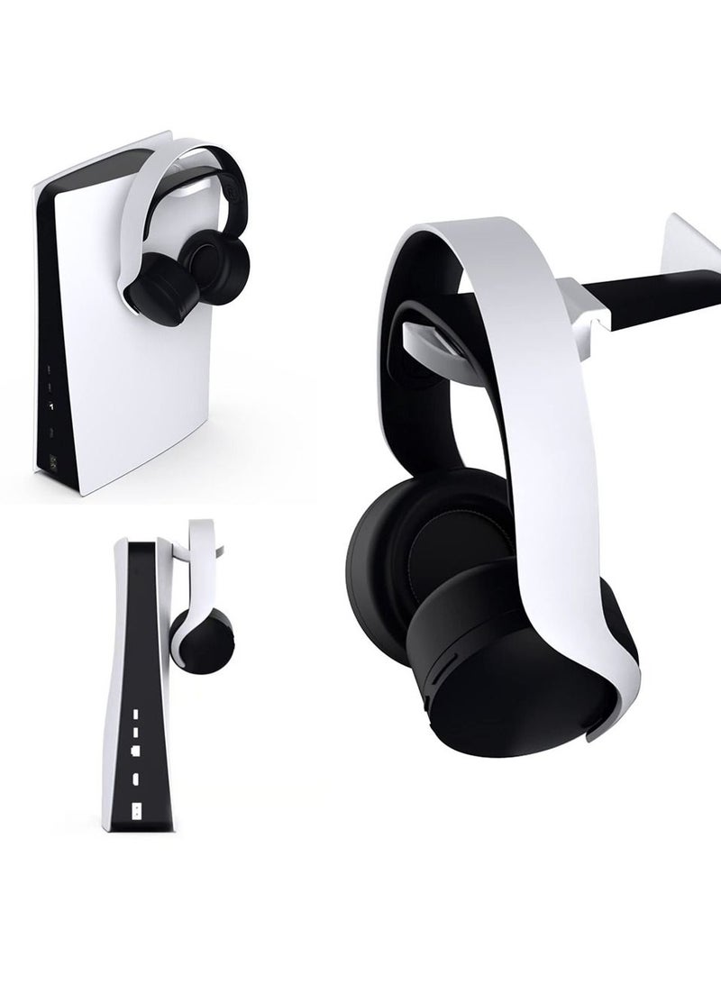 Y&D PS5 Headphone Holder, Minimalist Design Hook, Headset Hanger, Gaming Hanger Holder Hook Stand for and Xbox Series X, with Screws (White) - Image 1