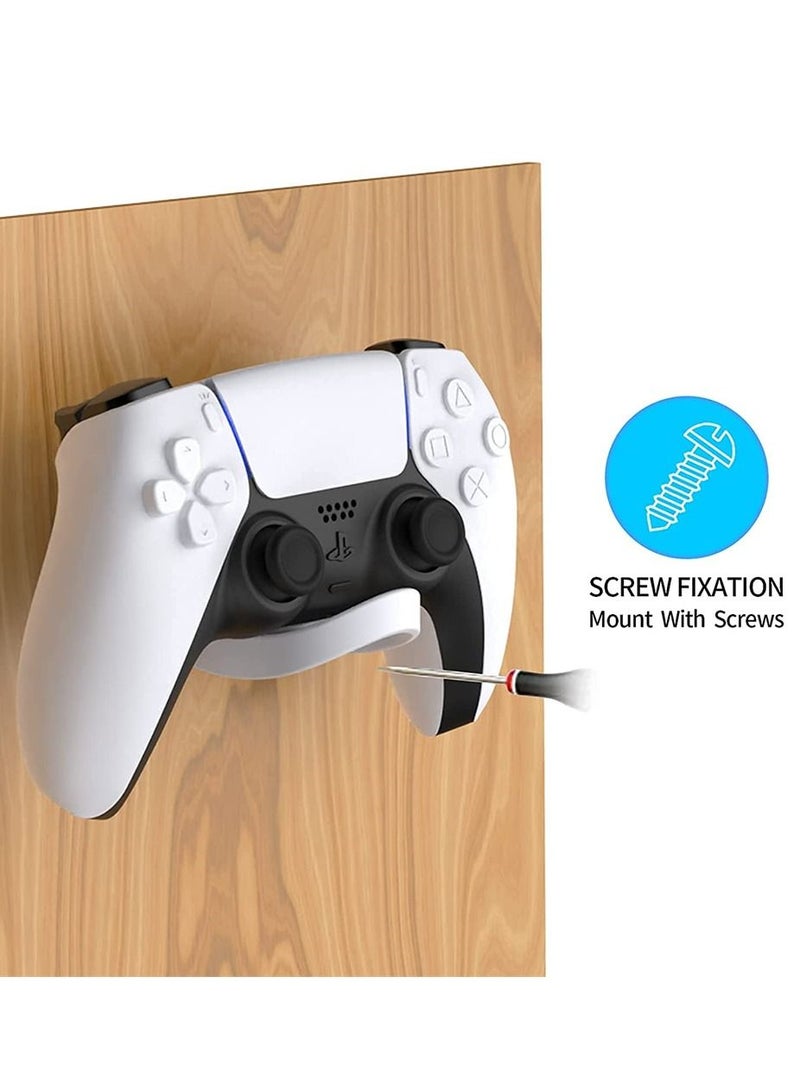 Y&D PS5 Headphone Holder, Minimalist Design Hook, Headset Hanger, Gaming Hanger Holder Hook Stand for and Xbox Series X, with Screws (White) - Image 5