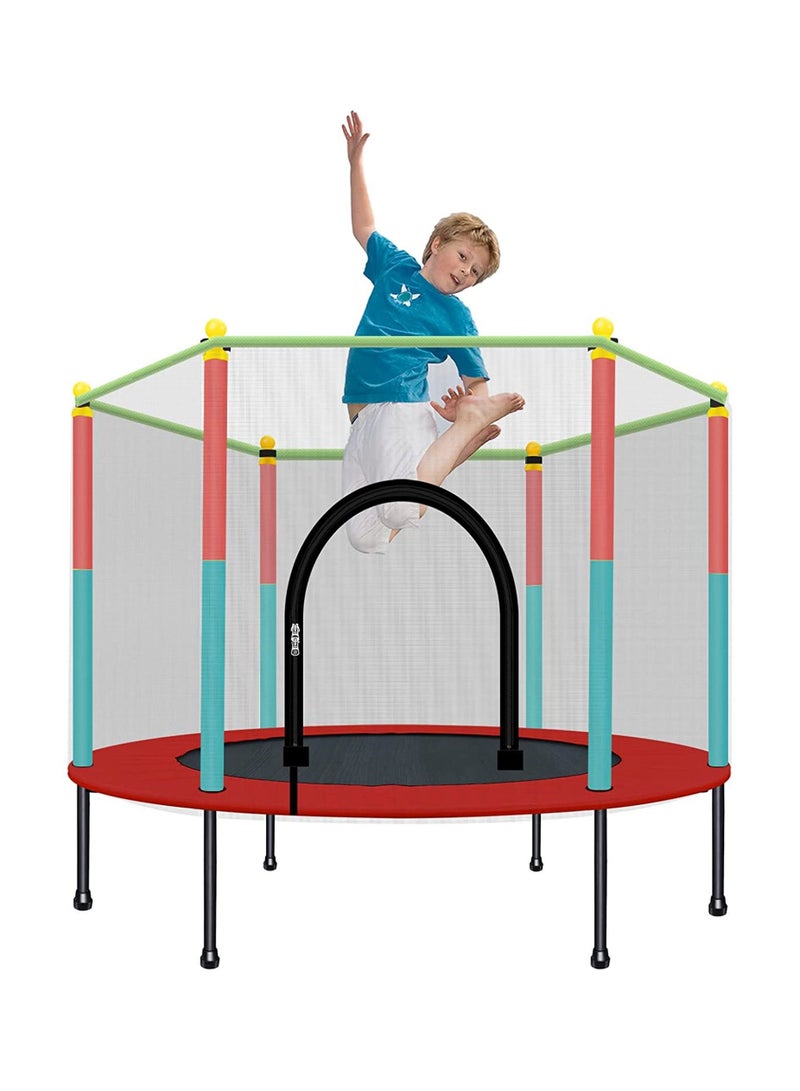 DubaiGallery Indoor Trampoline with Protection Net Adult Children Jumping Bed Enclosure Outdoor Trampolines Workout Fitness Equipment - Image 1