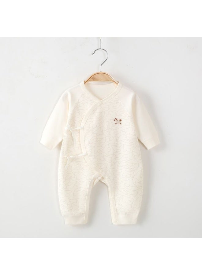 Four Seasons Newborn Bodysuit Class A Long Sleeve Seamless Baby Crawling Suit Pure Cotton Infant Clothes Maternity Wear