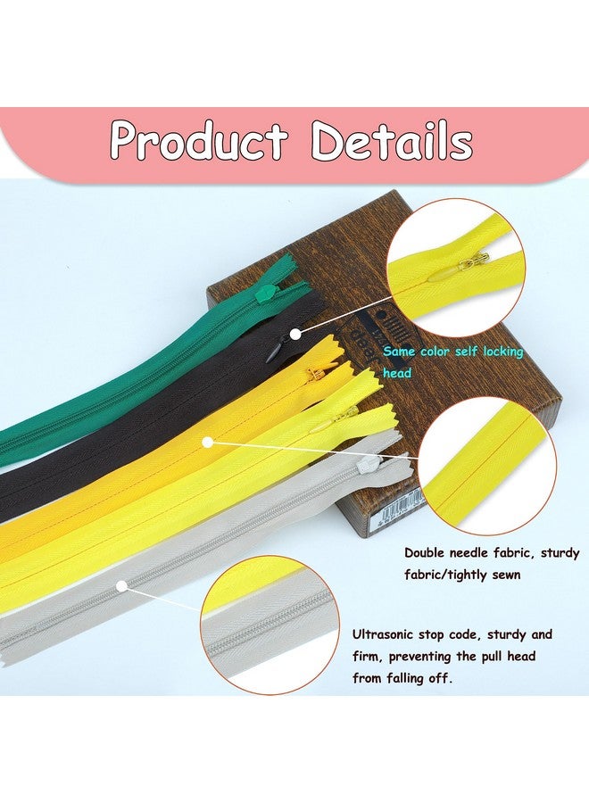 YAKA 60Pcs Nylon Invisible Zippers Tailor Sewing Tools Garment Accessories 16 Inch Invisible Zippers 20 Color - Image 4