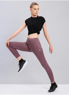 Technosport Logo Print Exposed Seam Leggings by Styli  - Image 5