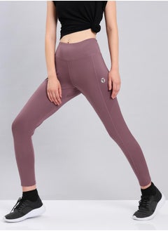 Technosport Logo Print Exposed Seam Leggings by Styli  - Image 4