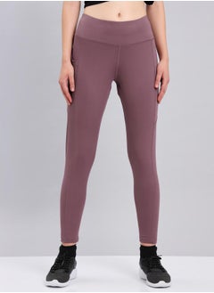 Technosport Logo Print Exposed Seam Leggings by Styli  - Image 3