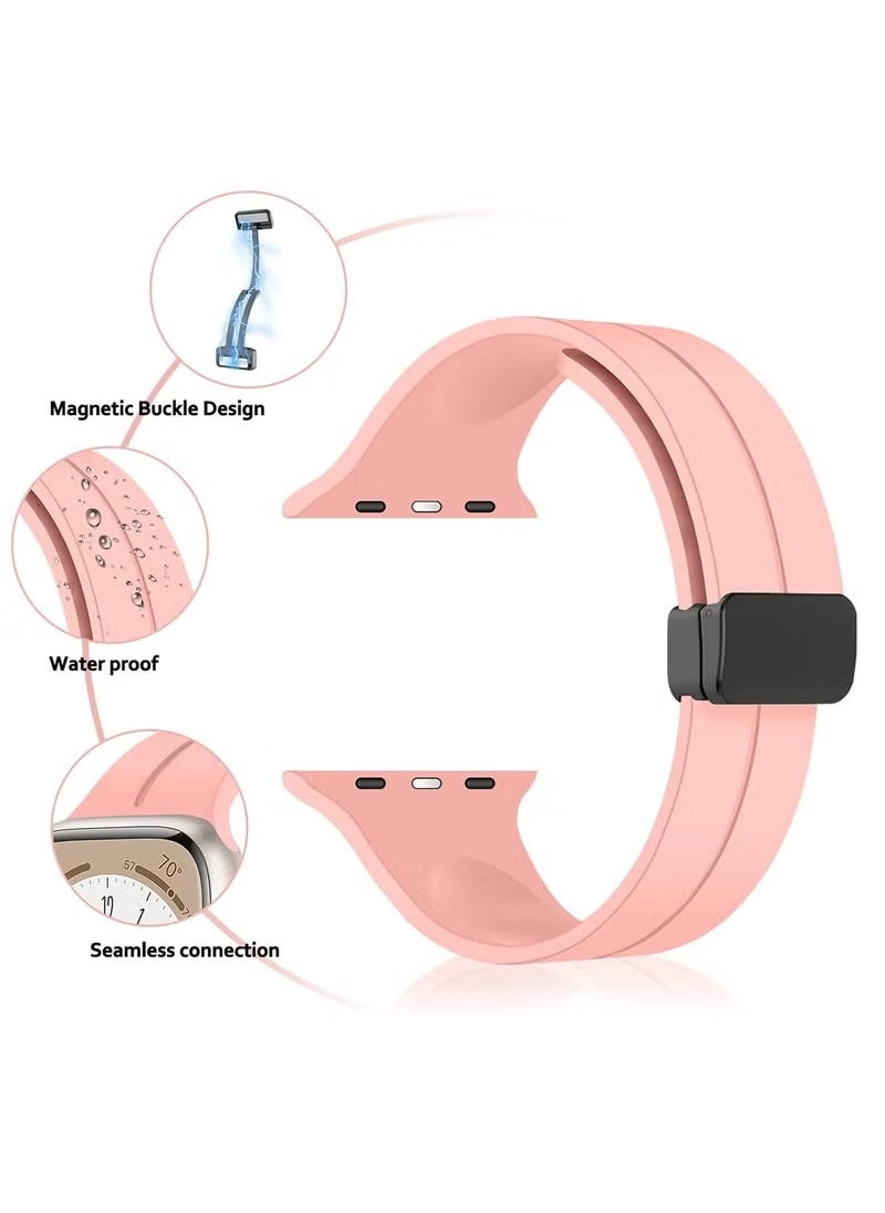 MIGOFAST - Apple Watch Band 38mm 40mm 41mm Quick Release  Skin Friendly Soft Silicone Sport Watch - Image 1