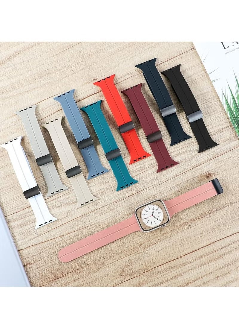 MIGOFAST - Apple Watch Band 38mm 40mm 41mm Quick Release  Skin Friendly Soft Silicone Sport Watch - Image 1