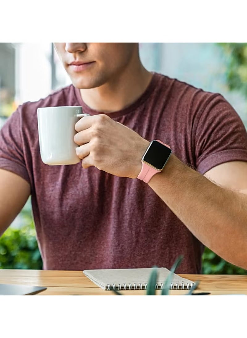 MIGOFAST - Apple Watch Band 38mm 40mm 41mm Quick Release  Skin Friendly Soft Silicone Sport Watch - Image 1
