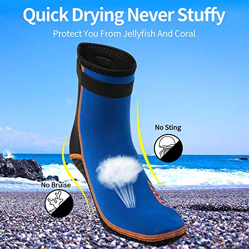 COPOZZ Diving Socks 3mm Neoprene Beach Water Socks-Anti Slip for Snorkel Swim Youth Men Women - Image 5