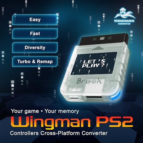 Brook Wingman PS2 Transparent White Converter - Special Retro Consoles Converter for XB Series X|S, One, 360, Elite 1&2 and PS5/PS4/PS3, NS Pro Controller on PS2/ PS1/ PS Classic Consoles - Image 4