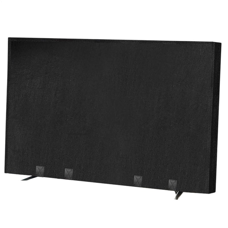TV Cover For Moving Television Screen Protector Felt Moving Cover With Strap Size 65 Inch Width 36 Inch Height For Apartment Dorm Home Renovation Use During Home Renovation Shield Against Pet Scratch - Image 2