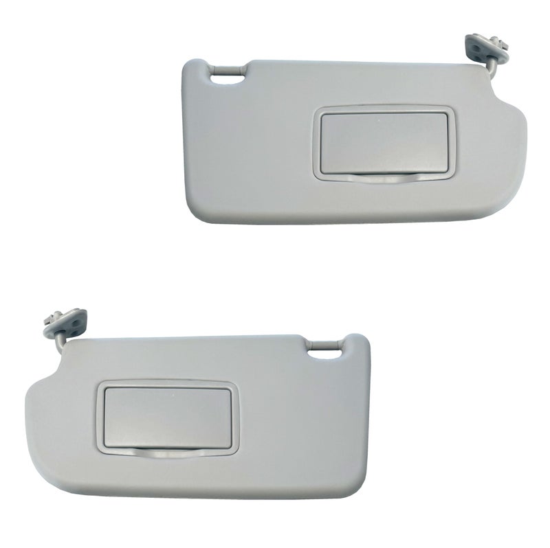 Sun Visor fist for Hyundai Tucson Pair Both Sides Gray 20052009 OE Quality  2MPLASTIC 852022E450QS  852012E450QS