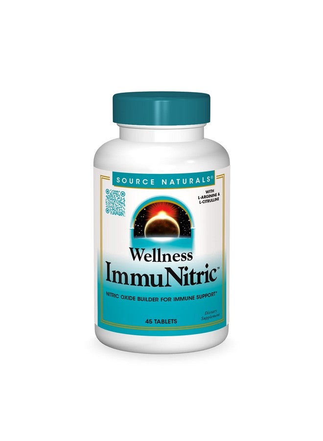 Source Naturals Wellness Immunitric Nitric Oxide Builder For Immune System Support* With Larginine & Lcitrulline 45 Tablets - Image 2