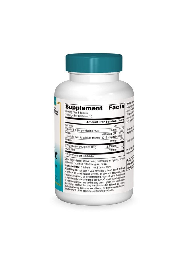 Source Naturals Wellness Immunitric Nitric Oxide Builder For Immune System Support* With Larginine & Lcitrulline 45 Tablets - Image 4