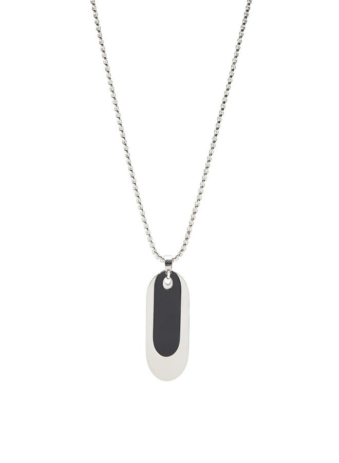 SHAHEEBA Men’s Stainless Steel Necklace | Titanium Plated Minimal Pendant Chain | Non-Fading, Sweat-Resistant, Hypoallergenic Everyday Style Pendant for Men - Image 1