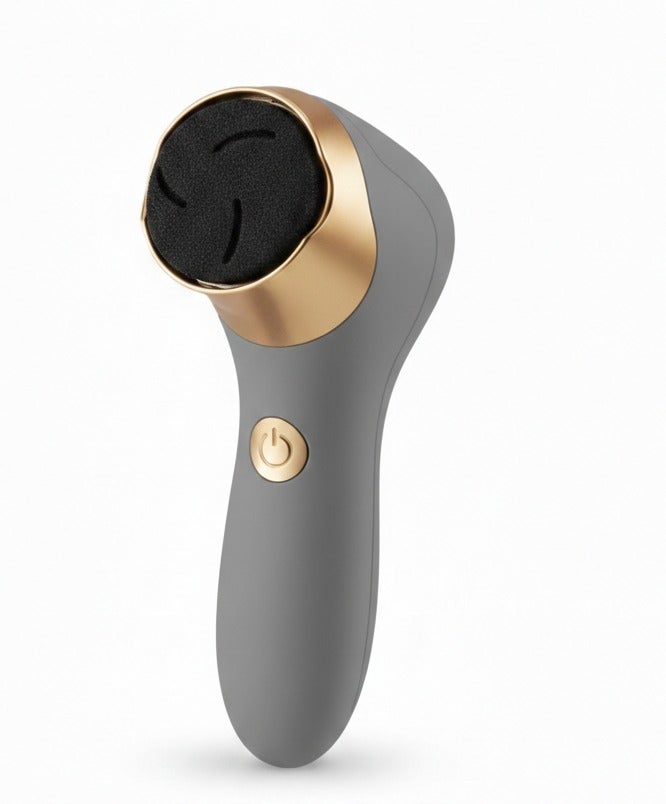 مزيل مسامير القدم الكهربائي القابل لإعادة الشحن للنساء، سهل الاستخدام، مبرد قدم احترافي برؤوس قابلة للتبديل، سرعة قابلة للتعديل، أداة باديكير منزلية محمولة لأقدام ناعمة وصحية - رمادي - Image 1