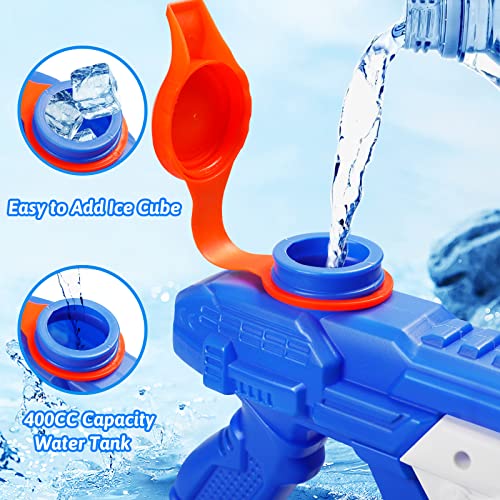 Quanquer Water Guns for Kids 3-5, 5-8, 8-12 - 4 Packs 400CC Squirt Pool Toy Water Gun Soaker with High Capacity Long Shooting Range - Water Squirer Blaster Gun for Kids Pool Toys Summer Parties - Image 4