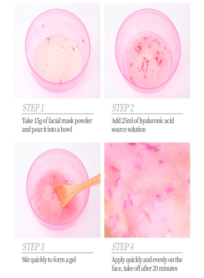 APPTI 250g Rose Whitening Hydrating Mask Powder Transparent Hydrating Powder Crystal Soft Film Powder - Image 5