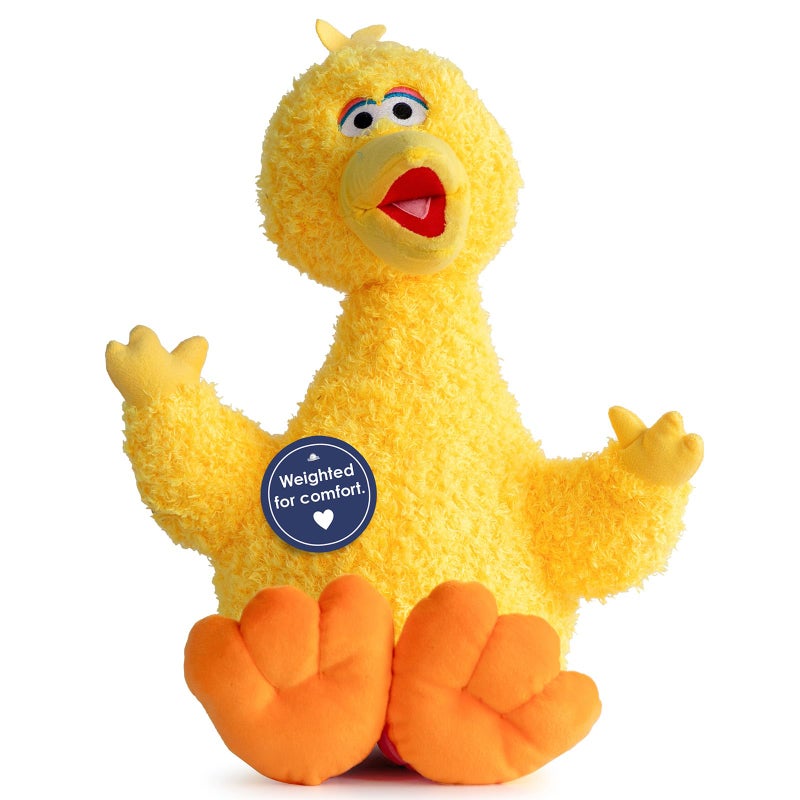 Jay Franco Weighted Sesame Street Plush Pillow Buddy 25 lbs Soft Plushie Stuffed Pillow 22 Inches Yellow Big Bird - Image 3