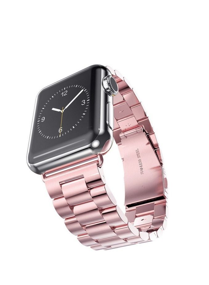 Metal Bands Compatible with Apple Watch Band 42mm 44mm 45mm, Stainless Steel Magnetic Absorption Strap, Wristband for iWatch Band for Apple Watch Series 7/6/5/4/3/2/1/SE, - Image 1