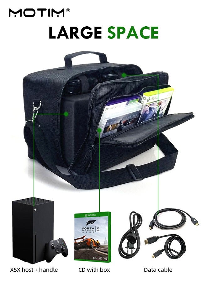 Motim X-Box Series X Console Storage Bag Carry Case, X-Box Series X Carrying Bag Pvrotective Handbag, Waterproof Shockproof Bag for  for Xbox/Controller/Accessories - Image 2