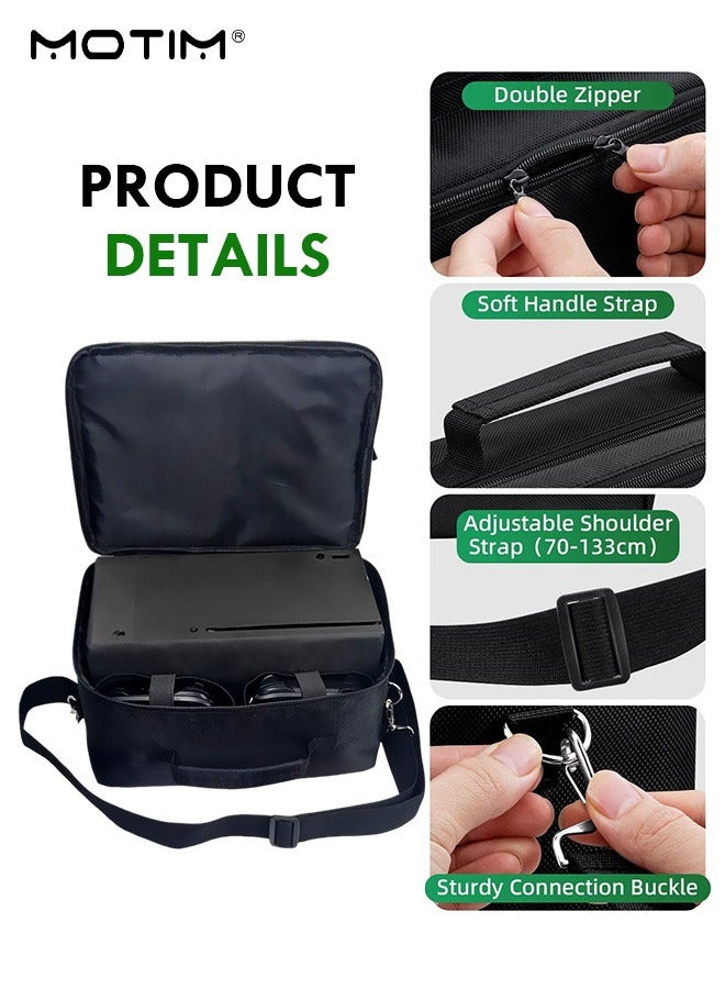 Motim X-Box Series X Console Storage Bag Carry Case, X-Box Series X Carrying Bag Pvrotective Handbag, Waterproof Shockproof Bag for  for Xbox/Controller/Accessories - Image 5