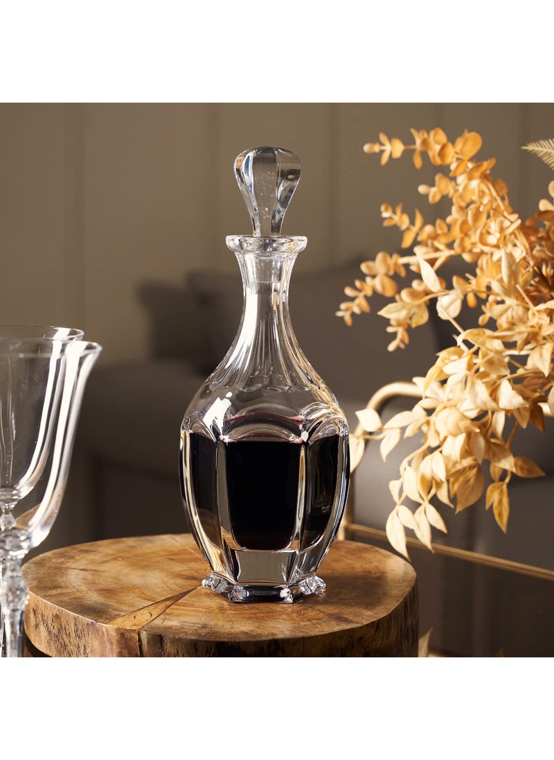 PURE HOME + LIVING PURE HOME LIVING Handcrafted in Czech Republic Made of Crystal Glass Clear Safari Decanter 610 ML 1 Piece  - Image 1